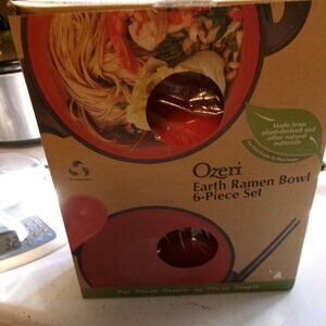 Ozeri Earth Ramen Bowl 6 pc set new in box For Planet people by Planet people